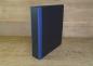 Preview: black folder with blue linen edges